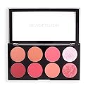 Revolution, Ultra Blush Palette, 8 Pigmented Shimmer & Matte Makeup Shades, Blendable Powder Blush Formula, Vegan & Cruelty-Free, Sugar & Spice