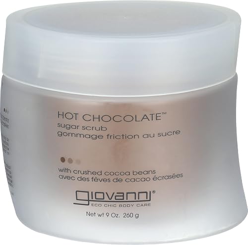 Giovanni Hot Chocolate Sugar Body Scrub - Scented, Gentle Exfoliant With Essential Oil, Crushed Cocoa Beans, Eco Chic Technology - 9 Oz (Pack of 1) Beauty & Personal Care GIOVANNI