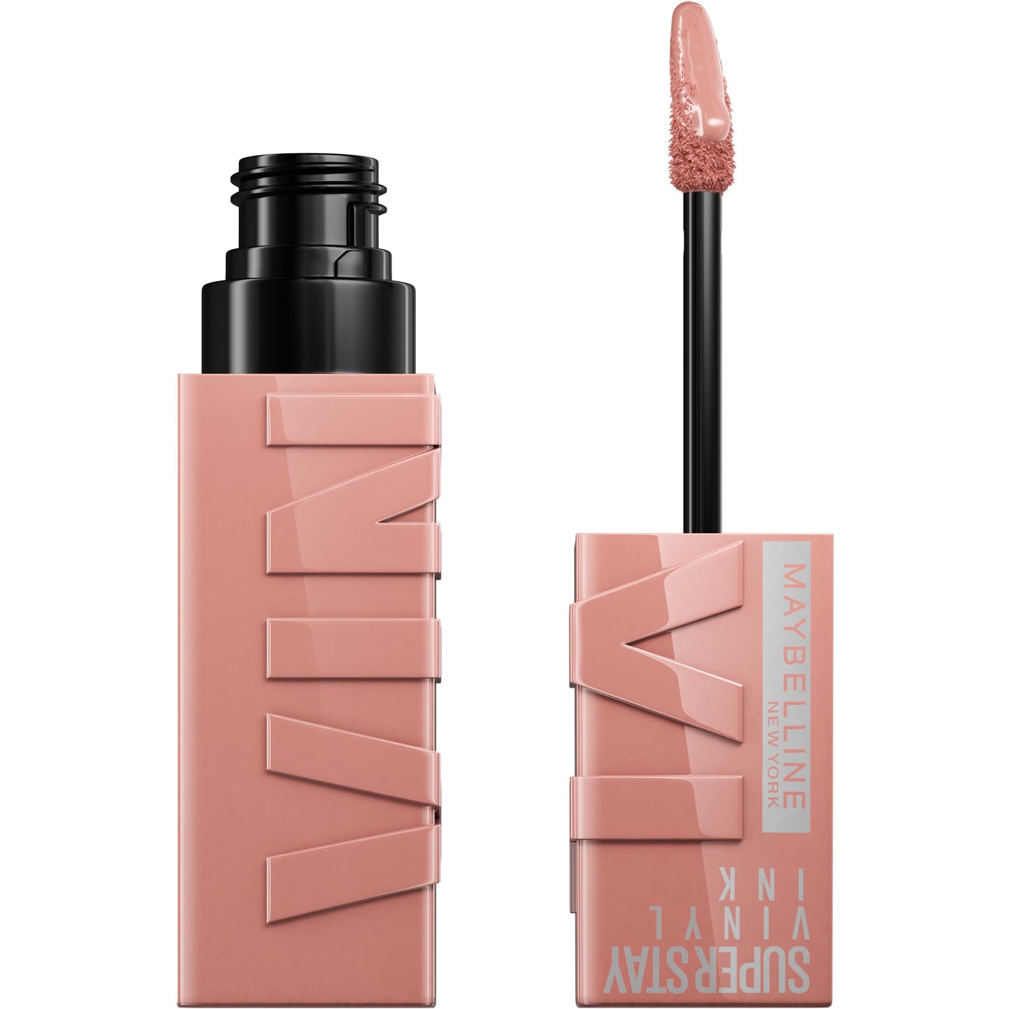 Maybelline Super Stay Vinyl Ink Longwear No-Budge Liquid Lipcolor Makeup, Highly Pigmented Color and Instant Shine, Captivated, Pink Lipstick, 0.14 fl
