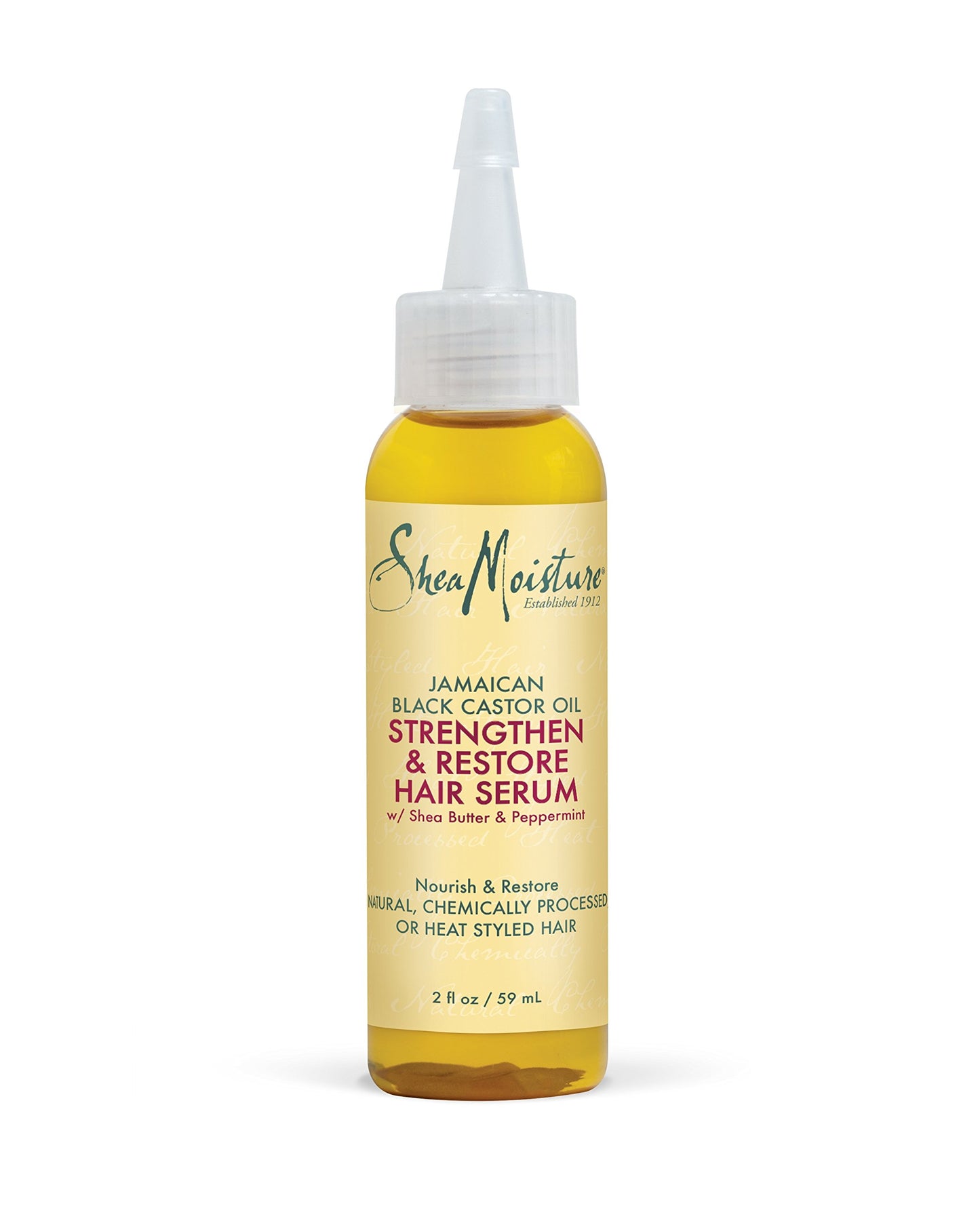 Sheamoisture Hair Serum Oil for Damaged Hair Jamaican Black Castor Oil Hair Oil with Shea Butter 2 oz