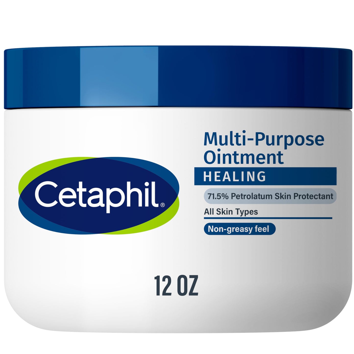Cetaphil Healing Ointment, 12 oz, For Dry, Chapped, Irritated Skin, Heals and Protects, Soothes Cracked Hands and Chapped Lips, Hypoallergenic