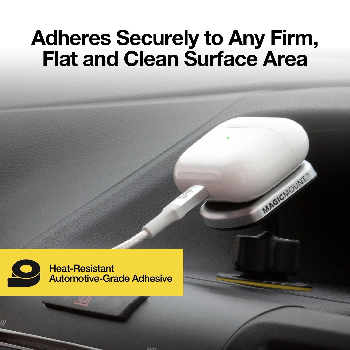 Scosche MPDB MagicMount Pro Magnetic Cell Phone Car Mount with Strong Magnets & 360° Adjustable Head, Adhesive Dashboard Cell Phone Holder Compatible…