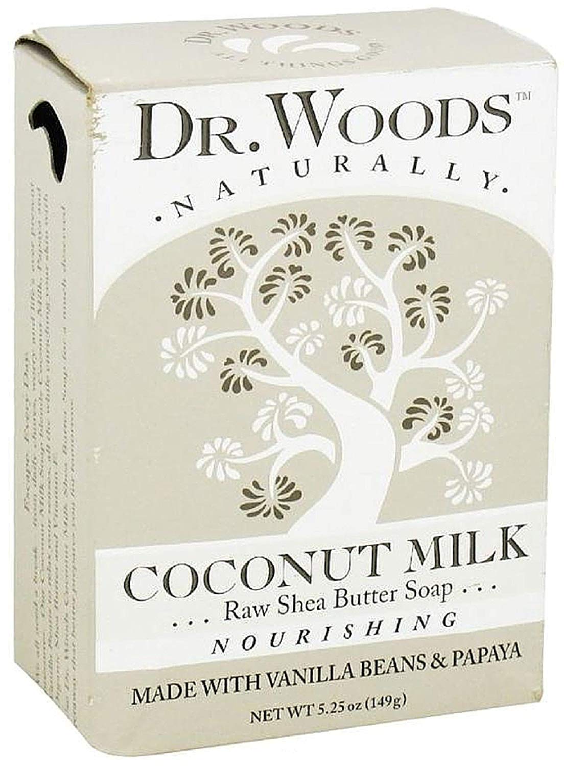 Dr Woods Bar Soap Coconut Size 5.25z Dr Woods Bar Soap Coconut 5.25z