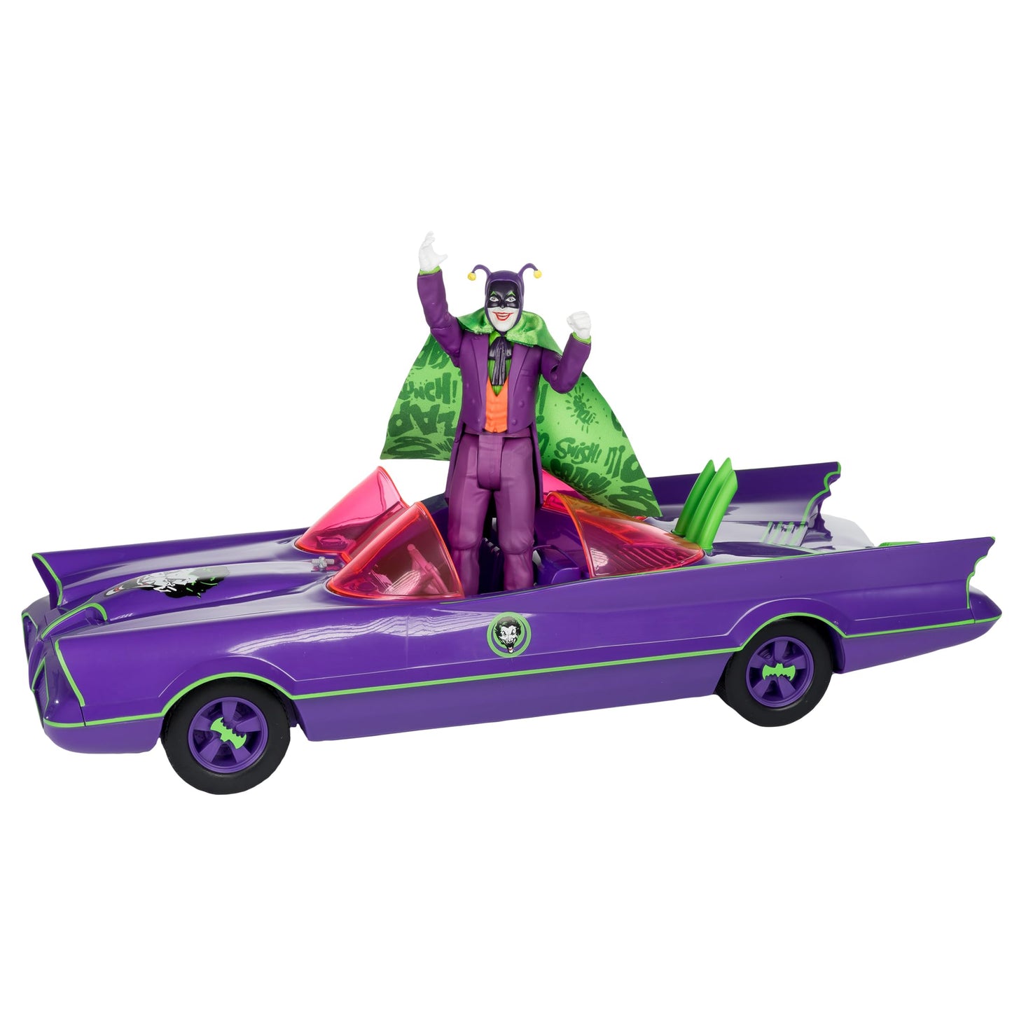 McFarlane Toys - DC Retro Batmobile & The Joker (Batman 66') 2pk, Gold Label, Amazon Exclusive