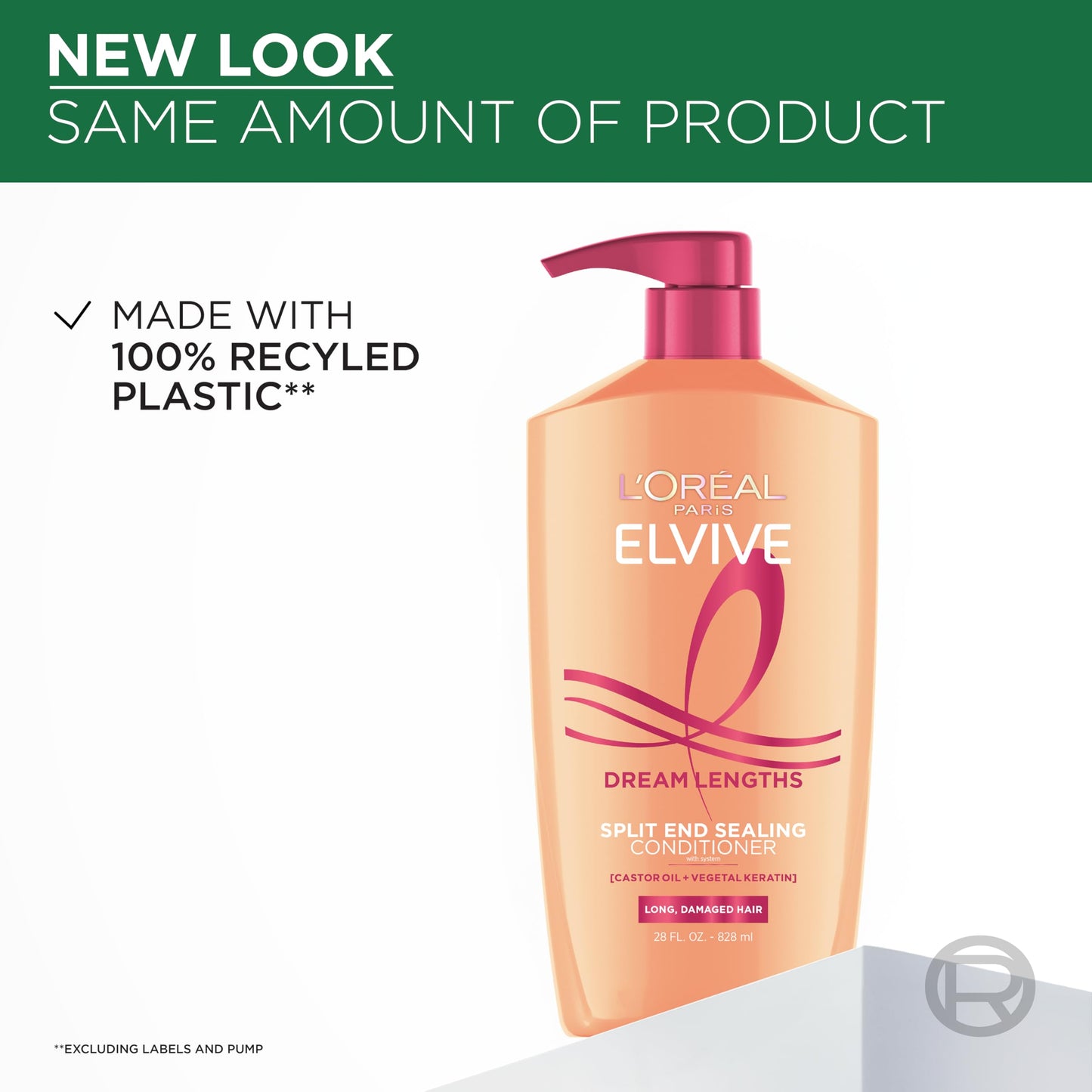 L'Oreal Paris Elvive Dream Lengths Super Detangling Conditioner With Fine Castor Oil and Vitamins B3 and B5 for Long, Damaged Hair, Instantly