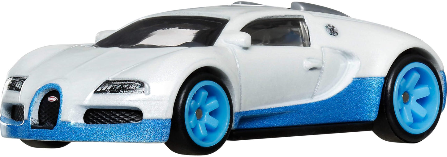 Hot Wheels Premium Car Culture Hammer Drop 1:64 Scale Die-Cast Bugatti Veyron Vehicle with Real Riders Tires & Metal/Metal Body & Chassis