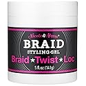Nicole & Alyssa - Braiding Gel 5oz - No Flakes or Buildup, Perfect for Braids, Locs & Twists, Extra Hold, Frizz Control, Moisturizing Care