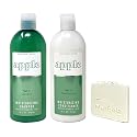 Bath & Body Works Apple Shampoo and Conditioner Gift Set with a Natural Oats Sample Soap