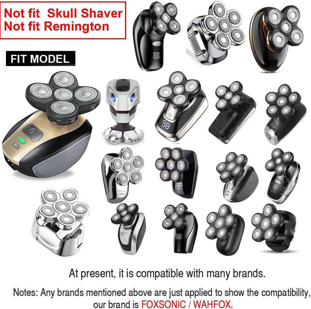 Universa 5 Blades Replacement Heads for Mainstream head shaver brands, Head Shaver Replacement Blades (5 Gold) Beauty and Personal Care FOXSONIC