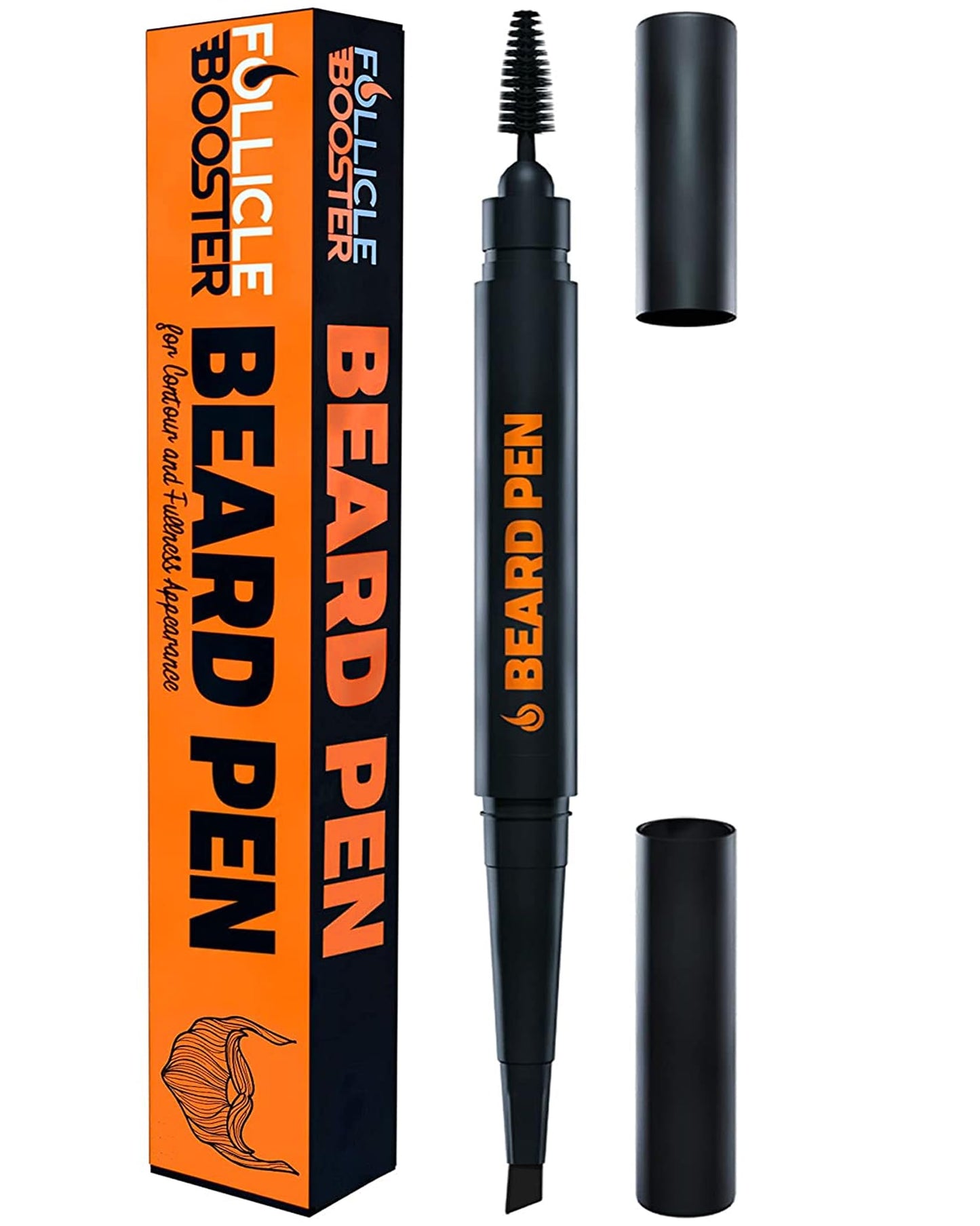 Beard Pen Filler for Men - Barber Styling Grooming Pencil, Waterproof & Sweat Proof, Long Lasting, Natural Finish, Cover Beard & Scalp Patches Beauty and Personal Care FOLLICLE BOOSTER Default Title