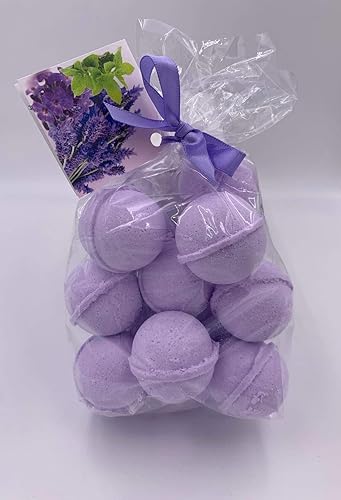 SpaPure LAVENDER MINT Bath Bomb -14 Bath Fizzies with Shea Butter, Ultra Moisturizing (12 Oz) ...Great for Dry Skin (Lavender Mint)