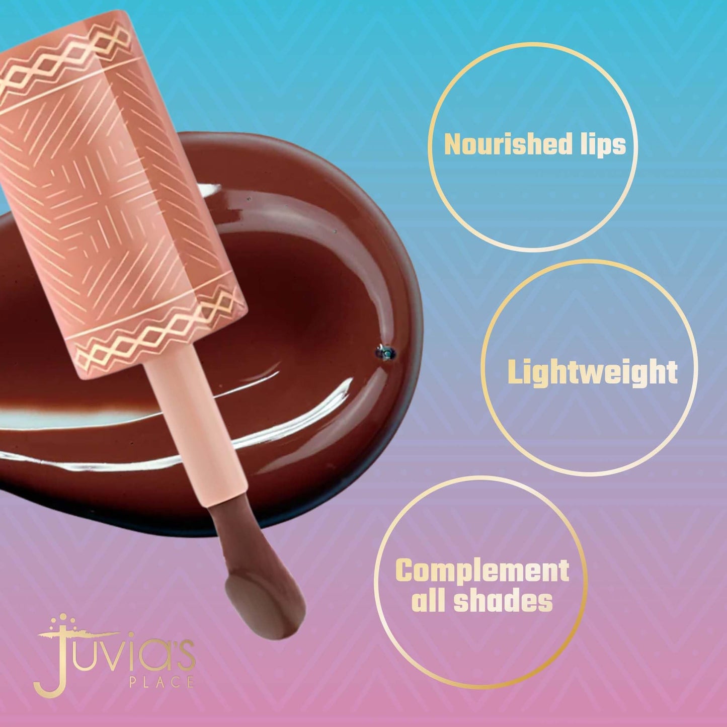 Juvia's Place Nubian Earth Lip Reflect Lip Gloss Meroe - Non-sticky Lip Makeup, Hydrating, Tinted Lip Gloss, Shine & Glow Lip Makeup, Beauty &