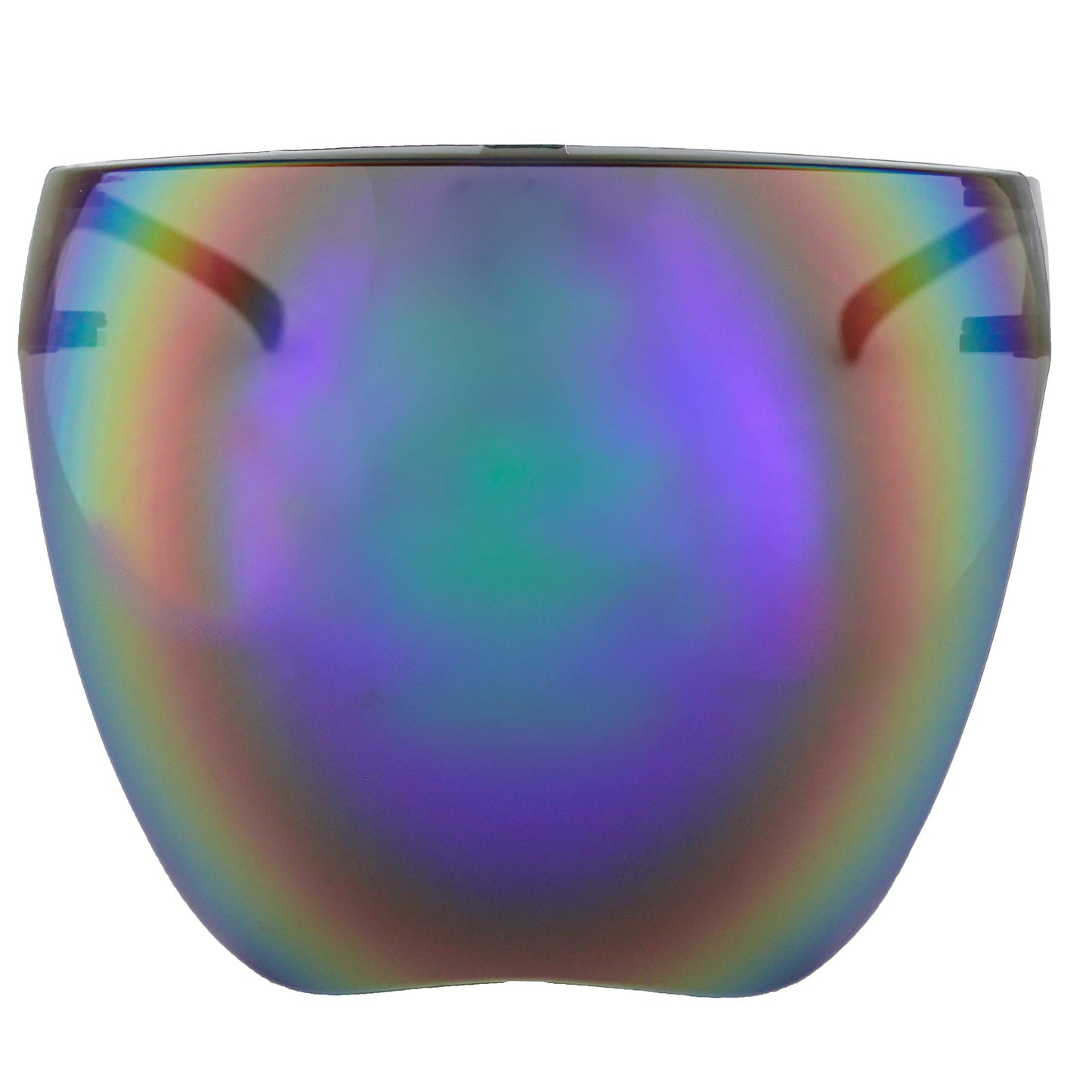 Futuristic Protective Face Shield Full Cover Mirrored Visor Glasses/Sunglasses for Men Women (Rainbow)