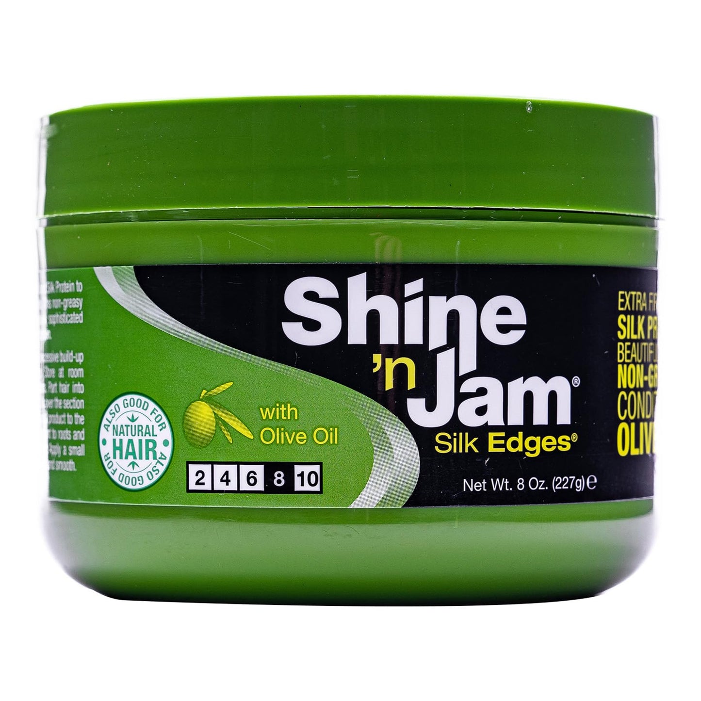 Ampro Shine-n-Jam Edges - Excellent for Taming Fringe, Ponytails, and Updos - Provides Firm Hold with Non-Greasy Shine - Moisturizes and Smoothes Hair