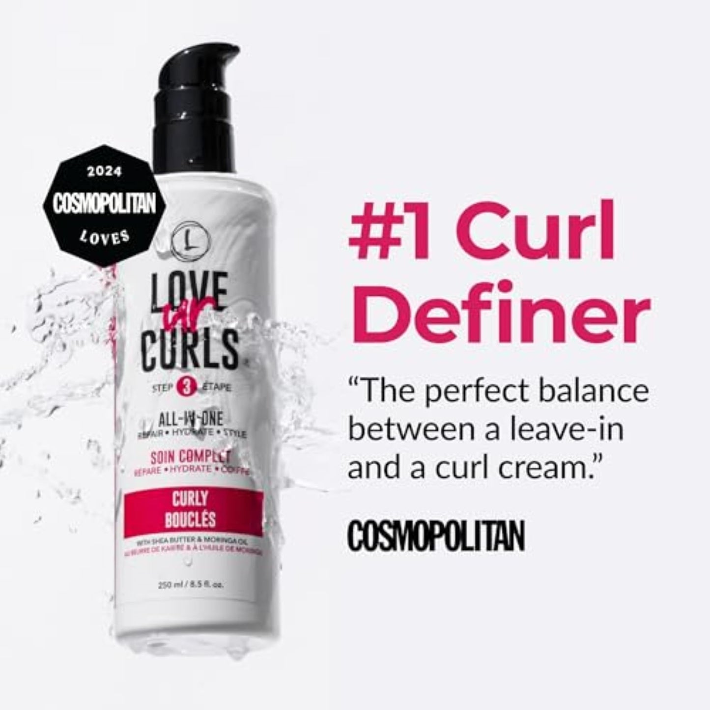 Love Ur Curls All In One Curl Cream Styler for Curly Hair, Anti Frizz Curl Defining Cream with Shea Butter, Hydrating Leave In Hair Treatment Beauty and Personal Care Love Ur Curls