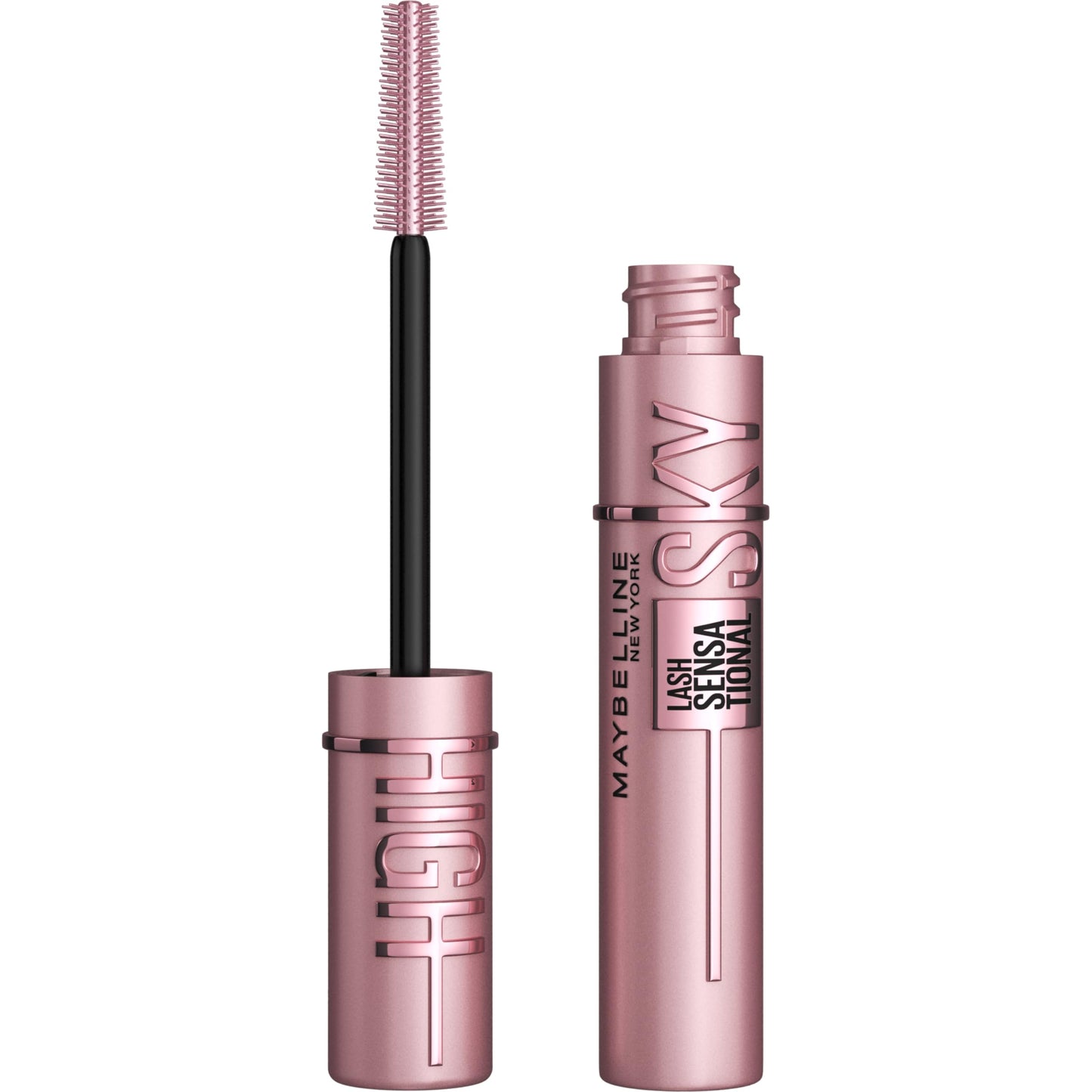 Maybelline Lash Sensational Sky High Washable Mascara Makeup, Volumizing, Lengthening, Defining, Curling, Multiplying, Buildable Formula, Very Black