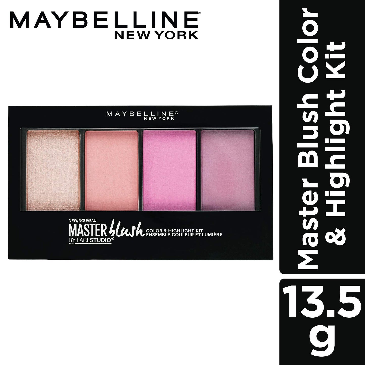 Maybelline New York Facestudio Master Blush Color & Highlight Kit, 0.47 oz.