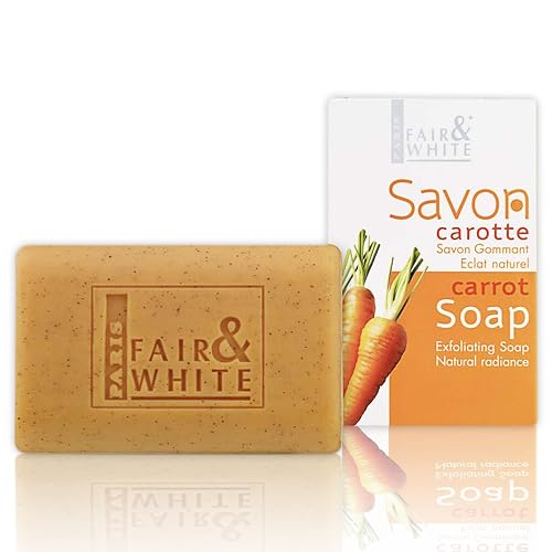 FAIR & WHITE Original Exfoliating Soap - Repairing & Nourishing, 200g / 7oz with Carrot Oil