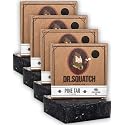 Dr. Squatch Pine Tar Soap 4-Pack Bundle - Bar Soap for Men with Natural Woodsy Scent and Skin Exfoliating Scrub - Handmade with Pine, Coconut, Olive