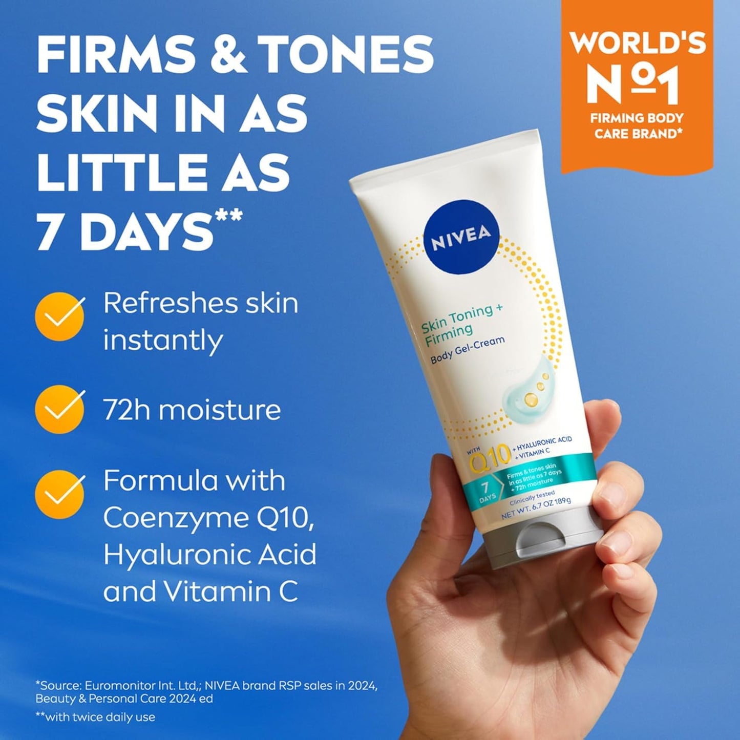 Nivea Skin Firming & Toning Gel-Cream, 6.7 oz Beauty and Personal Care NIVEA