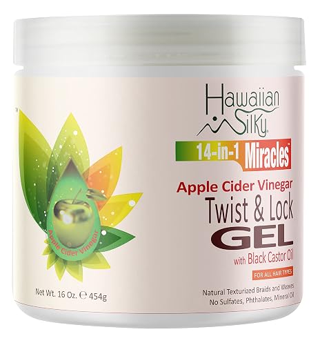 Hawaiian Silky 14-in-1 Miracles Apple Cider Vinegar Twist & Lock Gel - 16 fl oz (Pack of 2)