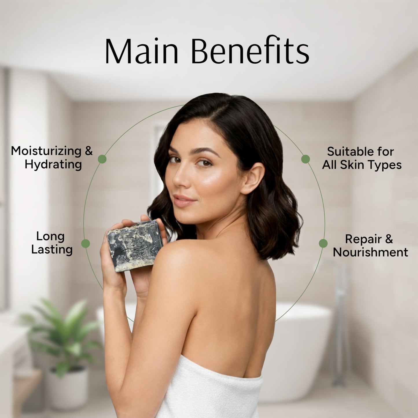 Marbela Cosmetics Handmade Soap Bar - Made in USA, Vegan Friendly, Palm Oil Free, Natural Bar Soap - Gentle Face & Body Soap for Daily Skin Care Beauty & Personal Care Marbela