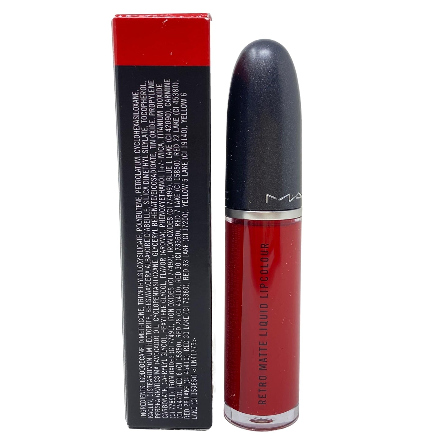 MAC Cosmetics Retro Matte Liquid Lipcolour - 105 Feels So Grand (Deep true red) .17 oz / 5 ml