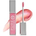 Pure Illumination Light-Up Lip Gloss with LED-Lit Applicator Brush + Side Mirror, Non-Sticky, Moisturizing Hydrating Lip Glosses with Lanolin, Jojoba