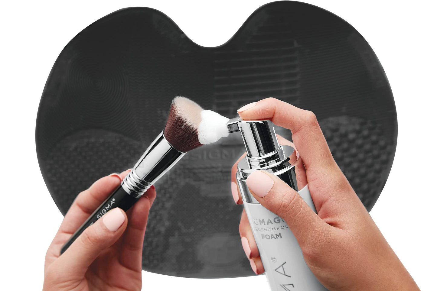 Sigma Beauty Sigmagic Foam Makeup Brush Shampoo - Makeup Brush Cleaner Solution with Professional Grade Formula to Remove Makeup Residue and Build Up