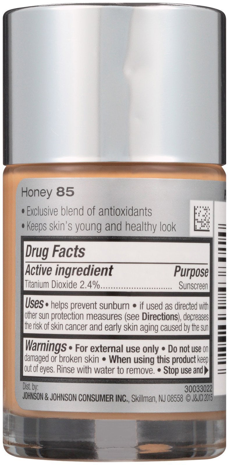 Neutrogena Healthy Skin Liquid Makeup, SPF 20, 85/Honey, 1 Fluid Ounce