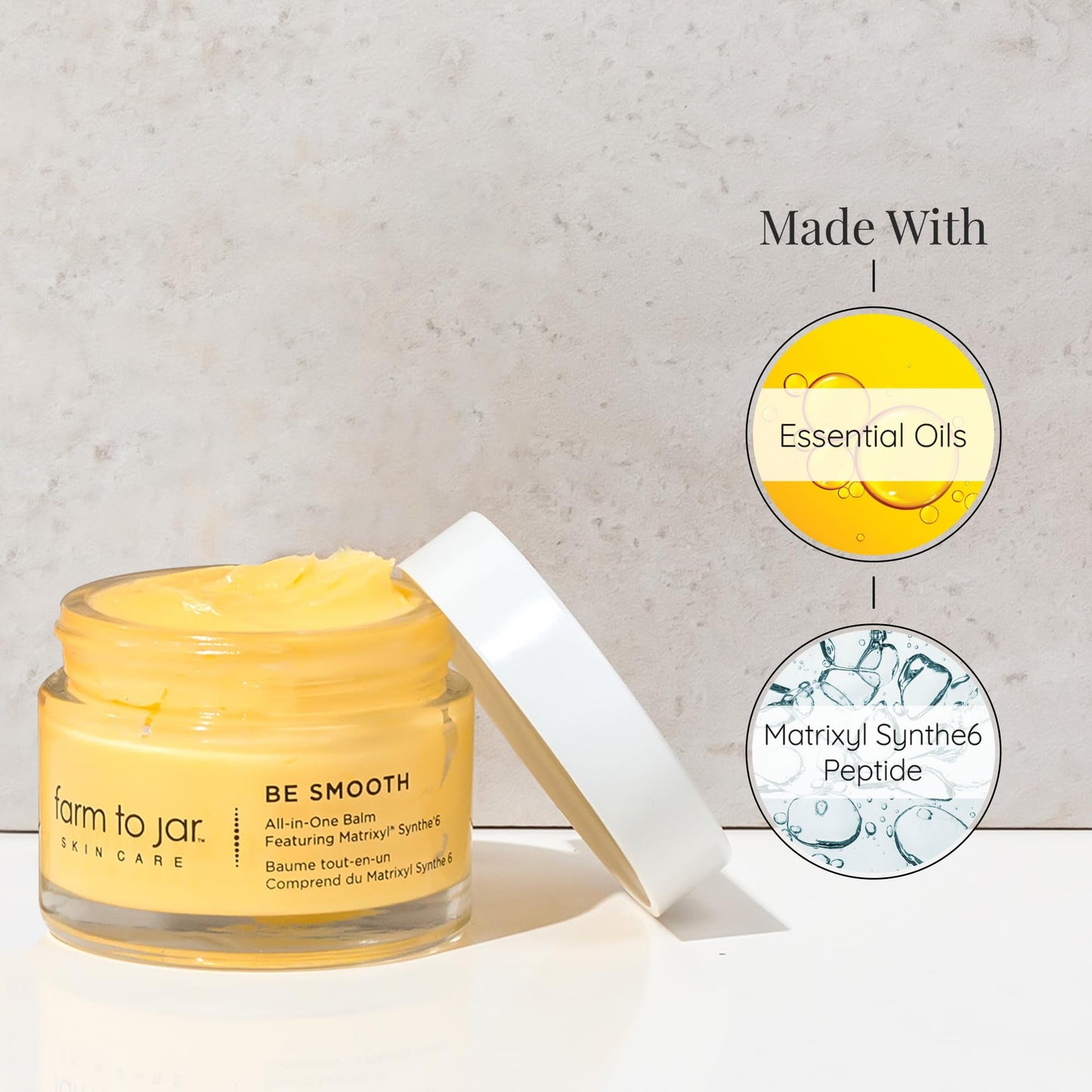 Aloette Be Smooth All-In-One Balm Body Cream for Women & Men - Body Moisturizer for Dry Skin, Fine Lines & Wrinkles - Skin Cream with Essential Oils