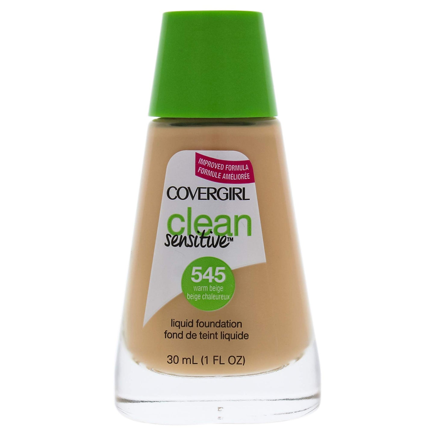 COVERGIRL Clean Sensitive Skin Liquid Foundation Warm Beige, 1 oz (packaging may vary)