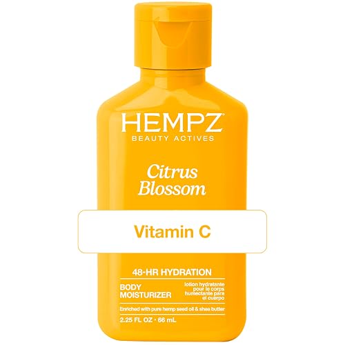 Hempz Body Lotion - Citrus Blossom Limited Edition Mini Daily Moisturizing Cream, Shea Butter, Aloe, Body Moisturizer - Skin Care Products, All