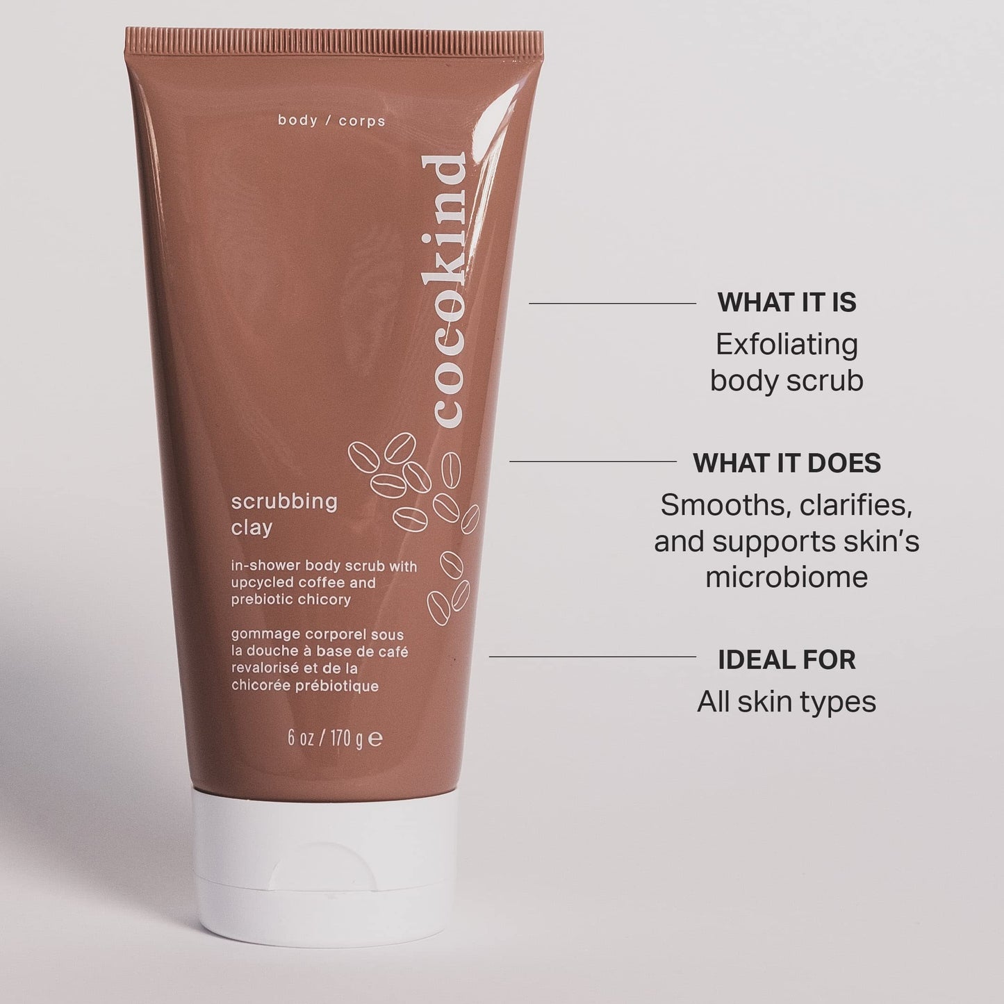 Cocokind Coffee Body Scrub and Exfoliator, Brightening Body Wash