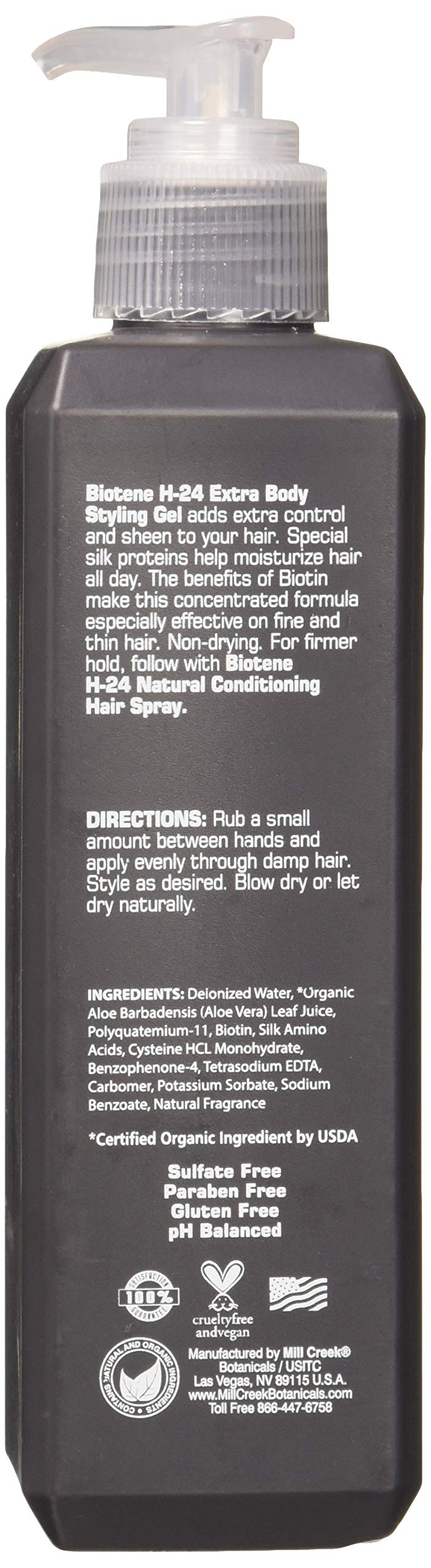 Millcreek Hair Style Gel Biotin H2, 8.5 oz