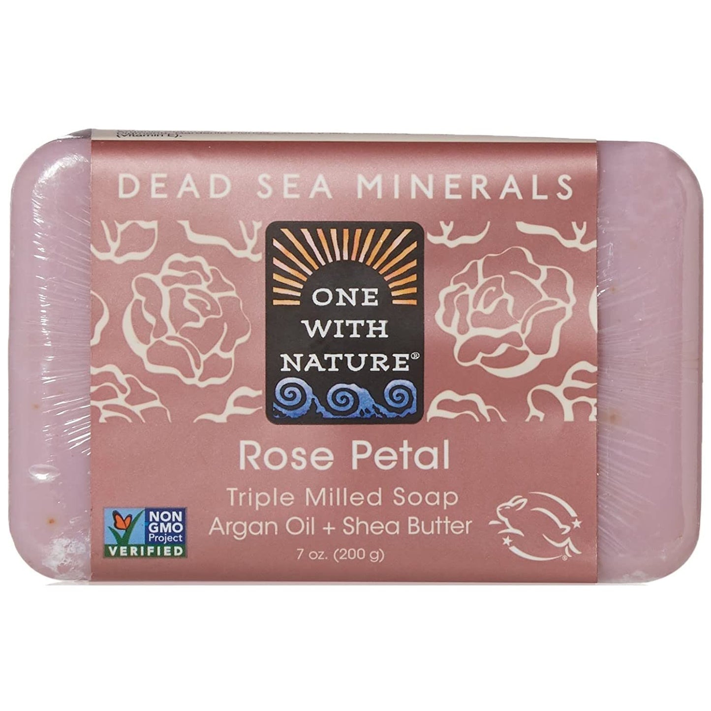 One With Nature Soap Bar Rose Petal