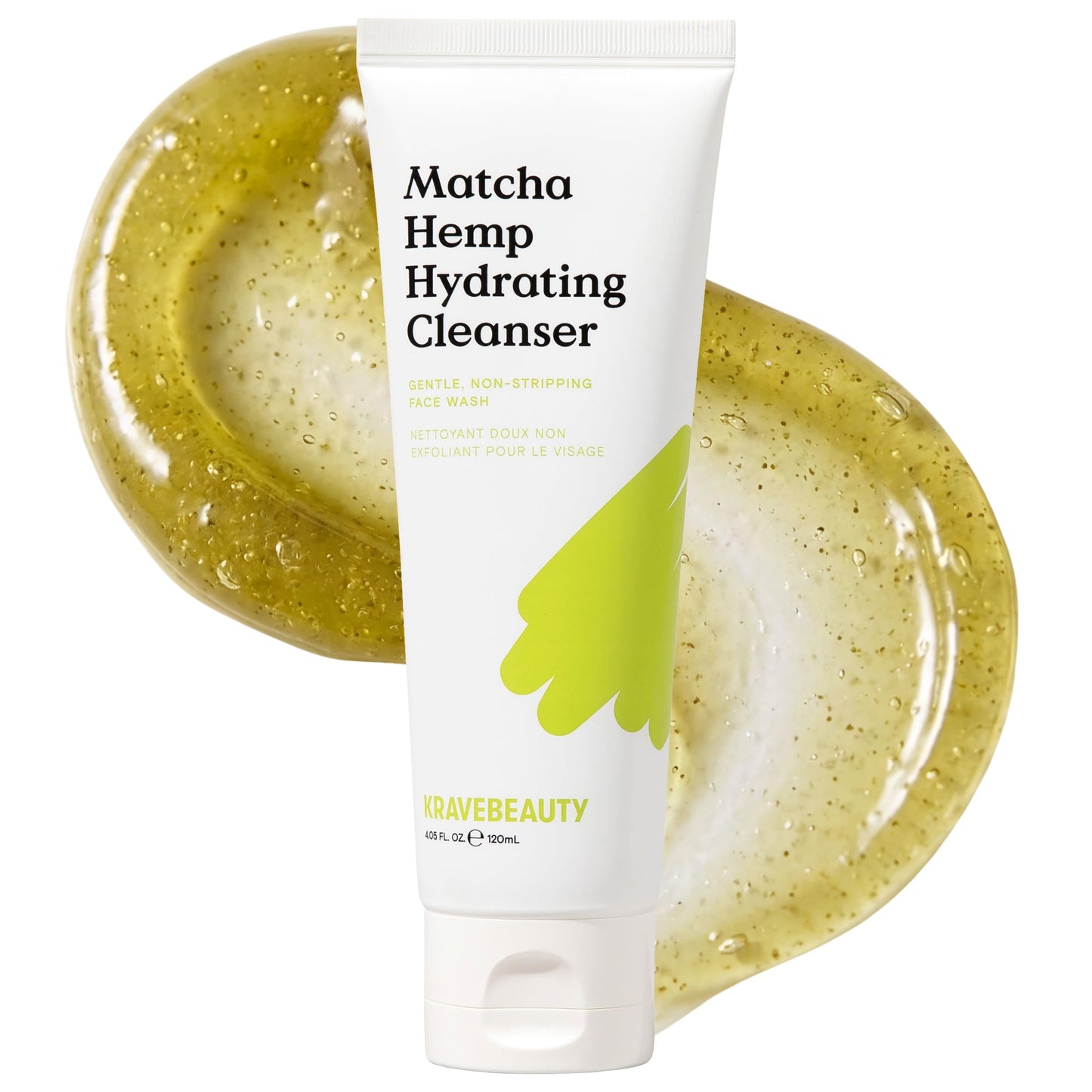KraveBeauty Matcha Hemp Hydrating Cleanser for Dry or Sensitive Skin, Gentle, Non-Stripping Face Wash with Matcha, Hemp Seed Oil & Glycerin, Fragrance Beauty and Personal Care KraveBeauty Default Title