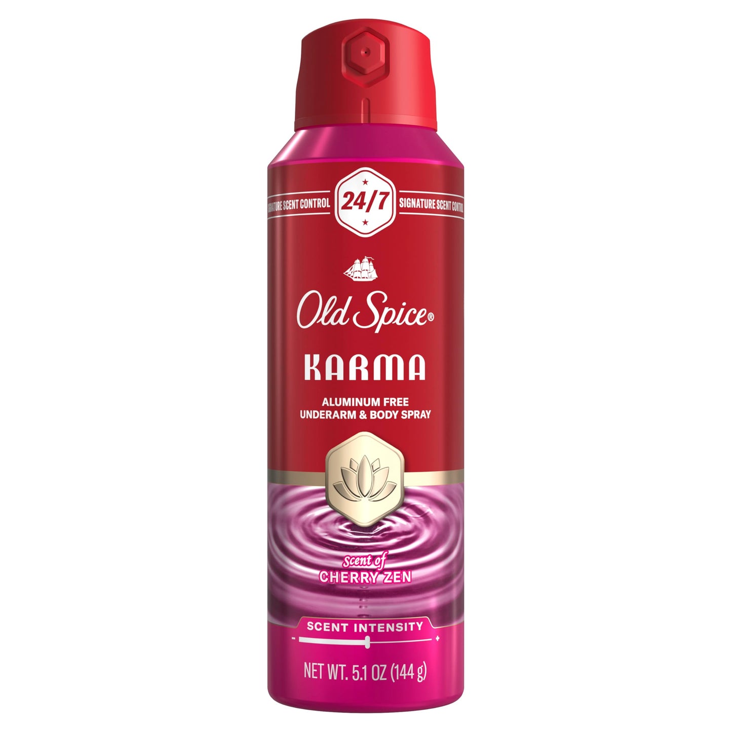 Old Spice Aluminum Free Body Spray for Men, 24/7 Signature Scent & Lasting Freshness, All-Day Odor Protection, Easy Application, Karma with Cherry Beauty and Personal Care Old Spice Default Title