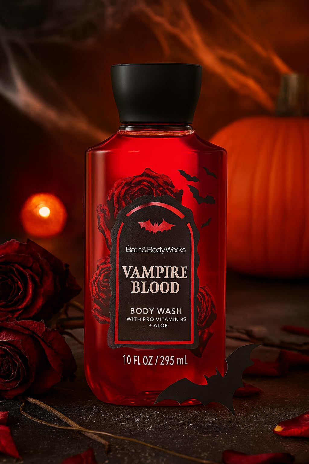 Bath & Body Works Vampire Blood Body Wash - Limited Edition Halloween Scent - 10 fl oz / 295 ml - Shower Gel with Rich Lather & Fragrance