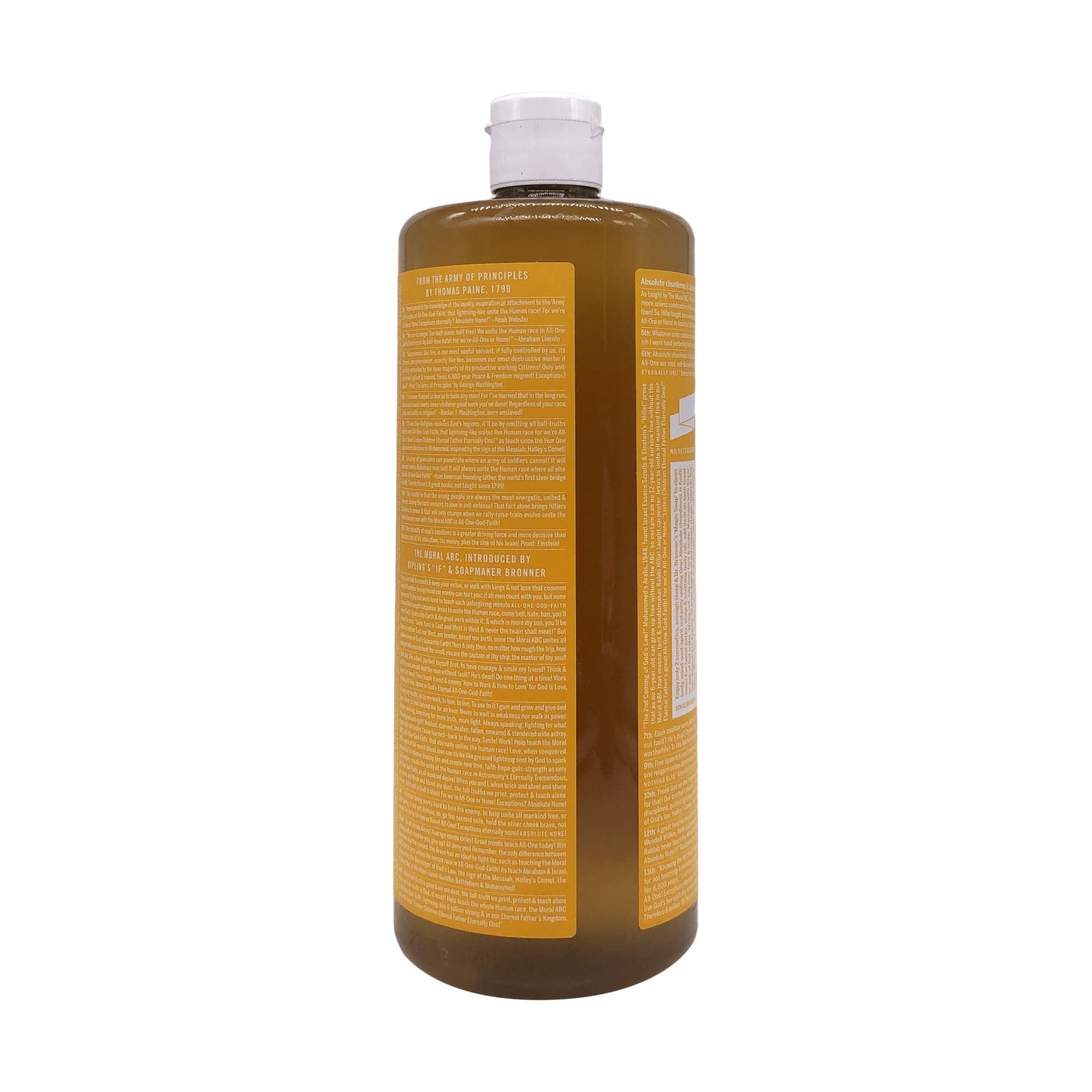 Dr Bronners, Soap Castile Liquid Citrus Orange M/W Oils Fair Trade, 32 Fl Oz