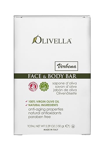 Olivella Face and Body Bar, Verbena, 5.29 Ounce