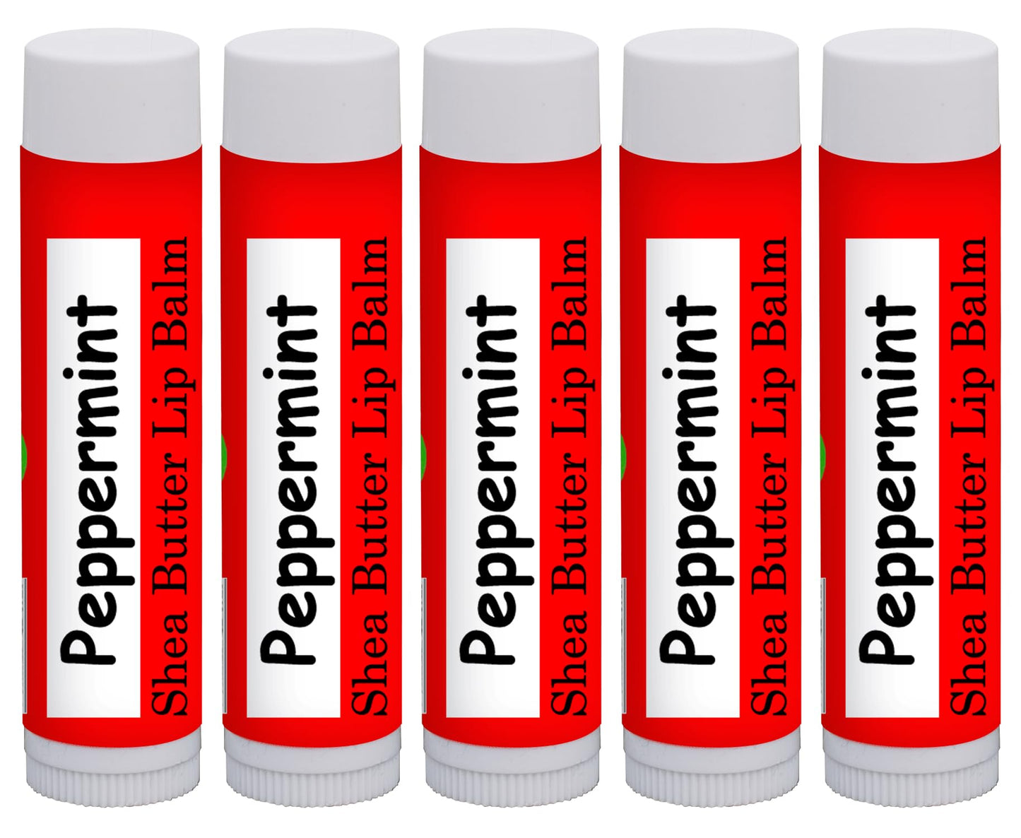 Northridge Oak - 100% All Natural Lip Balm - Peppermint 5 Pack Beauty and Personal Care Northridge Oak