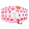 Vitamasques Korean Collagen Face Mask - Hydrating & Moisturizing Korean Sheet Mask with Lychee & Hyaluronic Acid - Vegan Facial Skincare for Firming