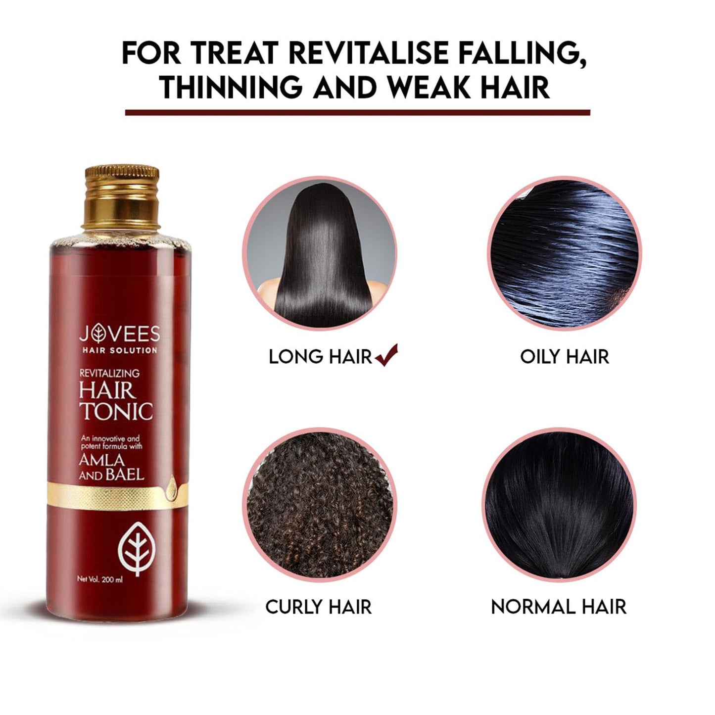 Jovees Amla & Bael Revitalising Hair Tonic 200ml