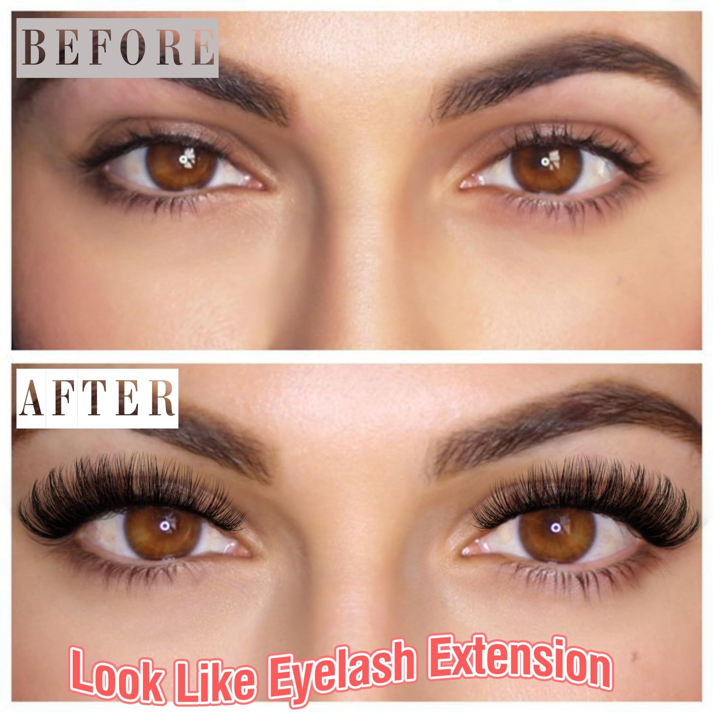 ALICE Cat Eye Lashes Russian Strip Lashes False Eyelashes Clear Band Eyelashes Dramatic Faux Mink Lashes 8 Pairs