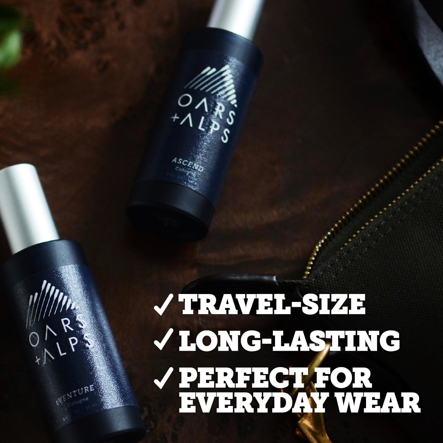 Oars + Alps Venture Mens Cologne and Body Spray, Travel Size Cologne for Men Body Spray, Citrus & Herbal Fragrance, Scented with Bergamont, Coastal