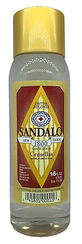 Crusellas Legitima Kolonia 1800 Sandalo (Sandalwood) Splash Cologne 16 Fl. Oz.