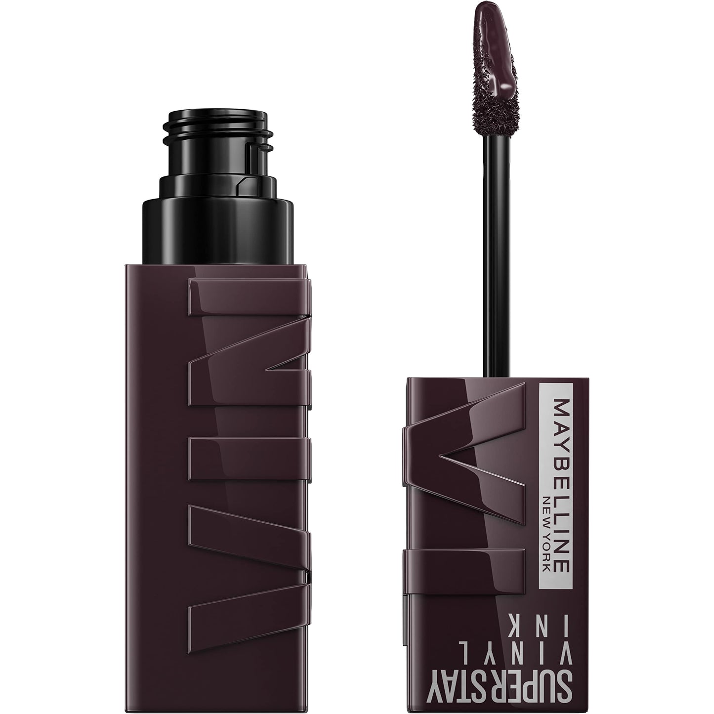 Maybelline Super Stay Vinyl Ink Longwear No-Budge Liquid Lipcolor Makeup, Highly Pigmented Color and Instant Shine, Charged, Brown Lipstick, 0.14 fl