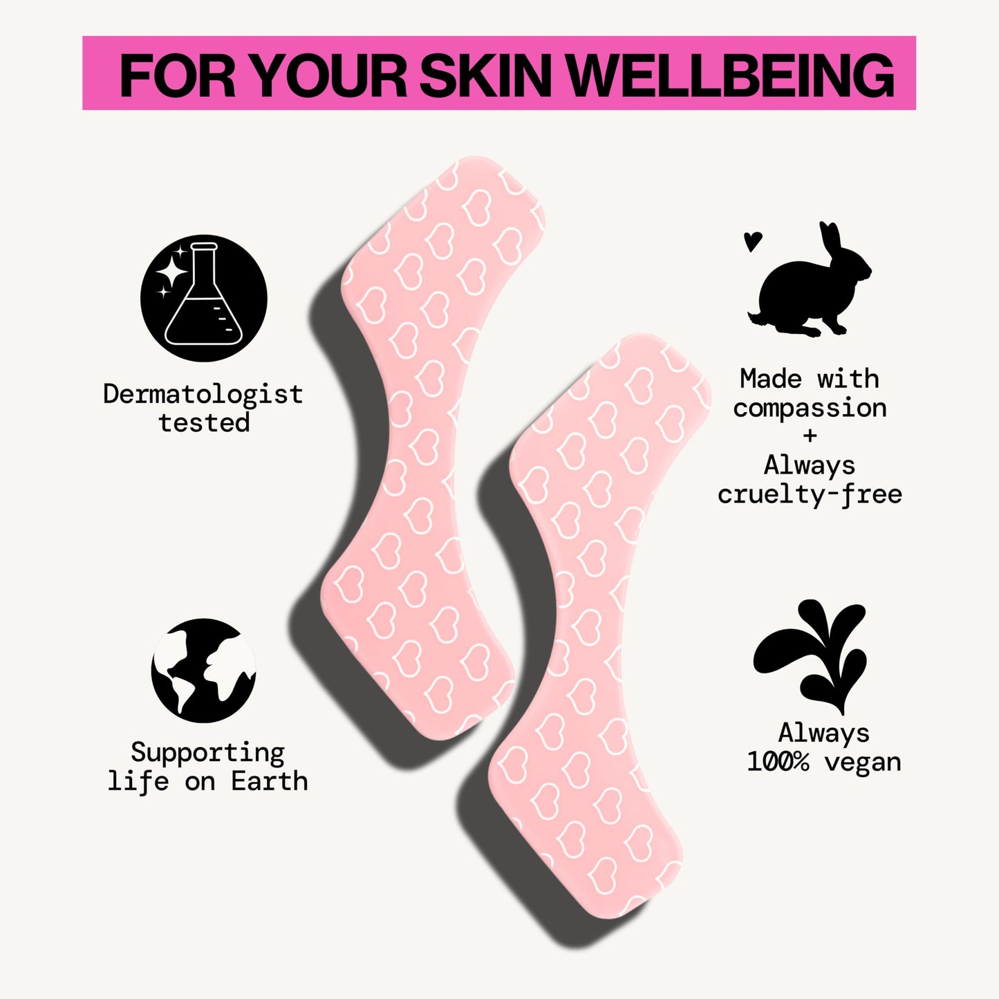 Pacifica Beauty Reusable Lip Line Mask, Skincare, Silicone Mask, For Fine Lines and Wrinkles, Lift and Firm, Pair with Serum, Storage Tin Included