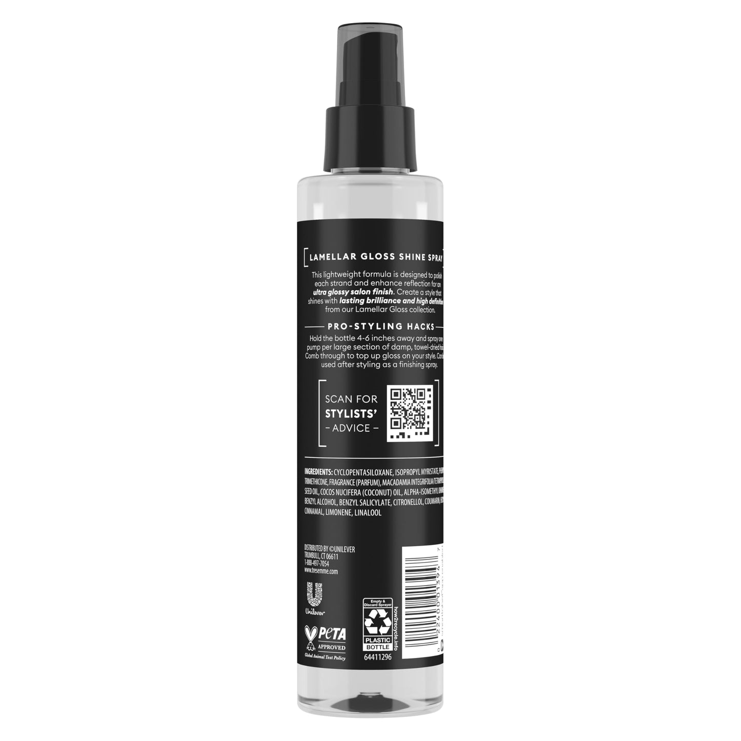 TRESemmé Lamellar Spray Gloss Shine Ultra Shine Lasting Brilliance 6.1 Fl Oz